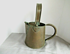 Copper water jug vintage  pitcher  rolled edge 11