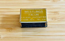 Match Box Small Metal Matchbox Etched Advertising 