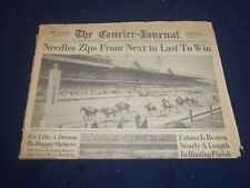 1956 MAY 6 THE COURIER-JOURNAL NEWSPAPER - NEEDLES WINS KENTUCKY DERBY - NP 5587 picture