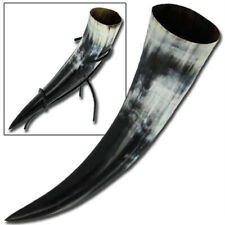 Bovine Drinking Horn with Stand - Medieval Viking Norwegian Ceremonial Horn picture