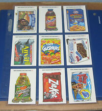 WACKY PACKAGES ANS1 CLEAR WINDOW CLINGS COMPLETE SET @@  SOLD OUT  @@   NM/MT picture