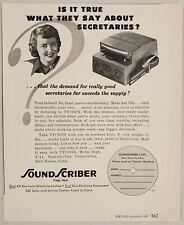 1951 Print Ad Tycoon Transcriber for Office Sound Scriber Co. New Haven,CT picture