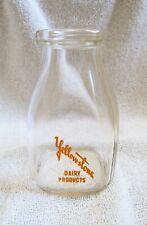 Vintage Yellowstone Dairy Products Newport Montana Half Pint Milk Bottle picture