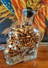 6.66 Pound Copper Bullet Bullion Skull Decanter picture