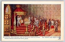 NY Tercentenary Postcard~ Iroquois Chiefs To London Court Of St. James picture
