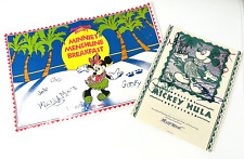 Polynesian Resort Mickey Hula Certificate Minnies Menehune Breakfast Place Mat picture