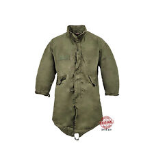 Original US Fishtail Parka Army Military Padded Hooded Lined Coat Vintage Green picture