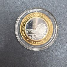 Vintage Limited Ed 10 Dollar Stardust Casino Gaming Token Fine Silver .999 picture