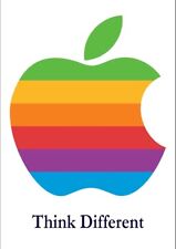Apple Think Different Rainbow Poster 12”x18” Reprint Steve Jobs Photo POSTER picture
