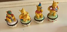 Set Of 4 Disney Winnie the Pooh Trinket Boxes, All But 1 In Mint Condition picture