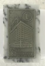 Vintage 1st Bank Peoria, Illinois 125th Anniversary 1863-1988 Marble Paperweight picture