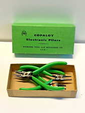 Vintage Diamond Tool; Copaloy Electrical 4 Inch Pliers; Qty 4; NOS Unused; BOX picture