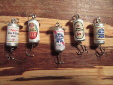 Pabst Blue Ribbon Genuine Ale 5 Different Vintage Beer Fishing Lures      picture