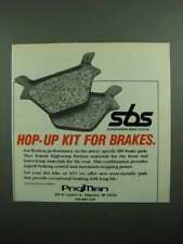 1989 SBS Scandinavian Brake Systems Brake Pads Ad picture