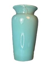 Cookson Pottery Ohio  USA Large  10 Inch Vintage Turquoise Mint Vase CP66 picture