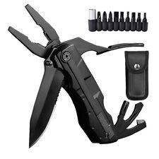 18-in-1 Multi Tool Knife Outdoor Survival Compact Folding Pocket Pliers w/ Bits picture