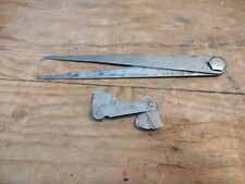 Vintage L.S. Starrett Co. Machinists Calipers & feeler guage  picture