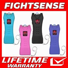 FIGHTSENSE Rechargeable Stun Gun 10 Mil Volts With Led Light Extremely Powerful picture