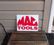 Mac Tools Metal Sign Auto Garage Shop Tool Box Decor Advertising 9x12 50068 picture