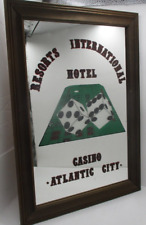 Resorts International Hotel Casino Atlantic City Vintage 78 MIRROR picture