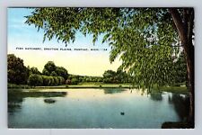 Pontiac MI-Michigan, Fish Hatchery, Drayton Plains, Antique, Vintage Postcard picture