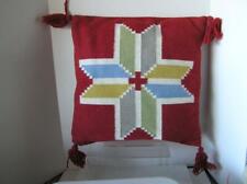 IKEA HAND WOVEN Red WOOL Pillow Ethnic Design Southwest 20