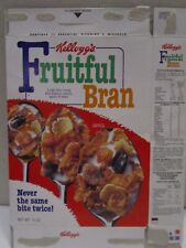 VTG KELLOGG'S Empty Cereal Box 1989 Fruitful Bran 