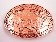 Boy Scouts of America Beautiful Copper BSA Belt Buckle - Great Eagle Gift Idea picture