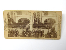 Ohio U.S. Army Troops Triumphant Arch Philadelphia PA Stereoview 1899 Albumen picture