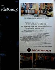 Vintage Motorola 60's Print Ad Vibrasonic radio picture