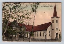 Ellensburg WA-Washington, Scenic View Catholic Church, Vintage Postcard picture