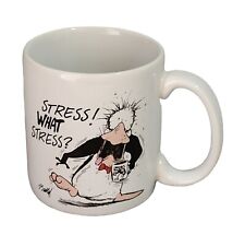 Vintage Opus n' Bill STRESS WHAT STRESS? Coffee Mug Cup 1994 Berkeley Breathed picture