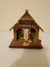 Vtg - Bambi - Wooden Weather House - Thermometer / Barometer - NR50 picture