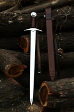 Handmade Viking Sword High Carbon Steel Medeival Knight Sword Sharp Battle Ready picture