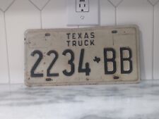 Vintage Texas Truck License Plate #2234 BB Expired picture