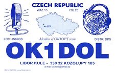 Kozolupy Czechoslovakia OK1DOL QSL Radio Postcard picture