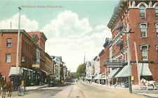 Vintage Postcard; Stephenson Street Scene, Freeport IL Unposted Wheelock picture