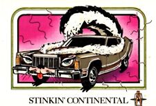 1976 Wonderbread Crazy Cars Stinkin' Lincoln Continental Trading Card picture