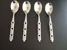 4 ICE CREAM  SPOONS ONEIDA COMMUNITY VIOLA - VIOLA PATTERN  STAINLESS picture