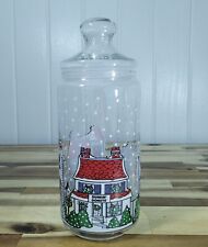 VTG Dunkin Donuts Holiday Jar 1992 Collectible Ginger Jar Food & Candy Storage picture
