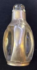Vintage Three Sided Sterling Silver Encased H & H Perfume Bottle No Stopper/Lid picture