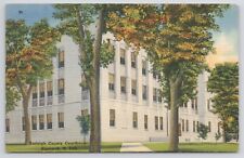 Bismarck North Dakota Burleigh County Courthouse Linen Postcard picture