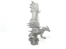 Rawcliffe Pewter Drax Dragon Wings & Crystals Figurine USA 2000, Very Good, Rare picture