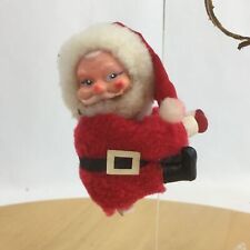 Vintage Santa Claus Clip On Christmas Décor Korea Clipper Hugger Grabber picture