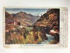 The Famous Hermitage Ogden Canyon Utah Embossed Postcard Undivided picture