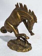 Vintage Brass Rearing Horse Paperweight picture