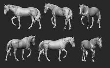 Like Breyer resin Model Horse Grade / QH Stallion - White Resin Ready To Paint picture