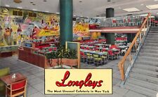 Longley's The Most Unusual Cafeteria in New York  NYC, NY Vtg Postcard  picture
