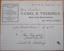 Camden, NJ 1895 Letterhead: Boots & Shoes - Carl E. Trebing - New Jersey picture