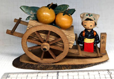 vintage japanese kokeshi dolls Nanki Shirahama mandarin orange farm picture